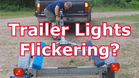 trailer junction box cause vehicle lights to flicker|trailer test light problems.